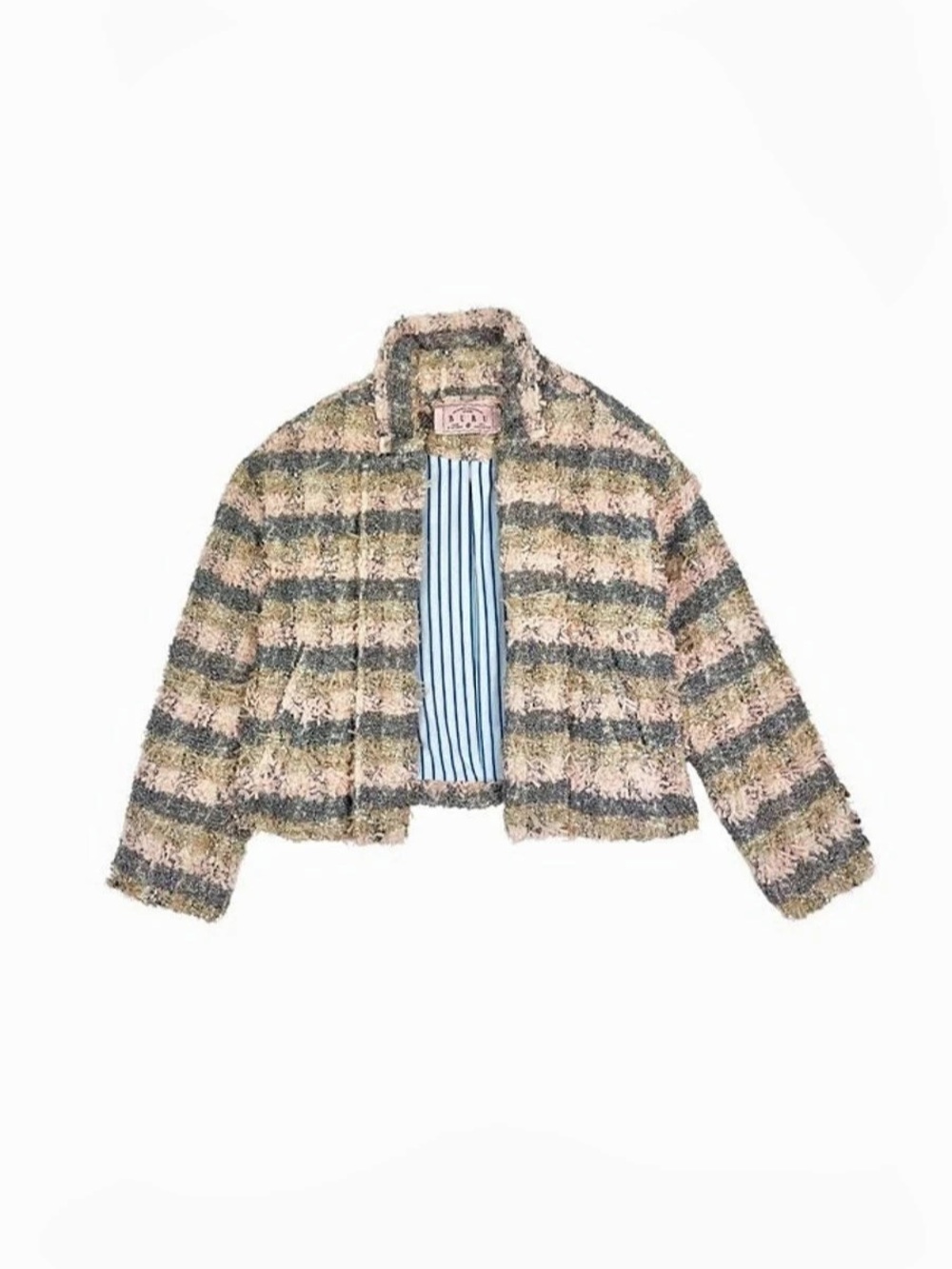 Buru NWT Cropped Blazer - Iridescent Tweed - Size M/L